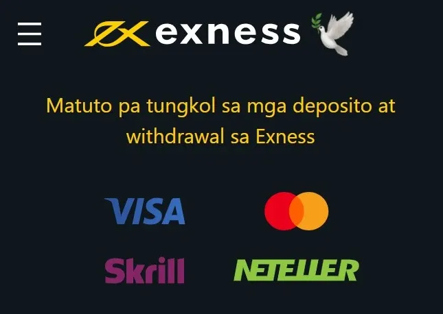 Mga Paraan ng Exness Deposit的方式，存款 
